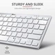 Клавіатура бездротова Trust Bluetooth Basics White (25486_TRUST) - зображення 7