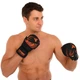 Перчатки для смешанных единоборств MMA Fistrage 8437 размер S Black-Orange - изображение 6
