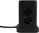 Przedłużacz Huslog HUS1004 Vertical Extension Cord with USB Black (OWN000064) - obraz 4