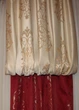 Комплект штор і ламбрекен зі стеклярусом Firanka Damask карниз 300см теракотовий із золотистим (70_1_3м) - зображення 3