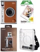 Набір Fujifilm INSTAX MINI EVO Hybrid Brown фотокамера миттєвого друку / картриджі 20 фото / чохол прозорий / подарункове пакування - зображення 1