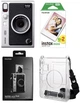 Набор Fujifilm INSTAX MINI EVO Hybrid Black черная фотокамера мгновенной печати / картриджи 20 фото / чехол прозрачный / подарочная упаковка - изображение 1