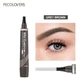 Карандаш для бровей водостойкий, Цвет: Grey Brown/ Серо-коричневый, Wild Eyebrow Pen, Pecolovers, Sweatproof & Waterproof & Full color Natural, 4 Fork, Gray Brown с четырьмя зубцами - изображение 1