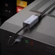 Мережевий адаптер Hoco UA37 USB Ethernet Adapter (1000 Mbps) Grey - зображення 6