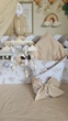 Плед Конверт на виписку Ведмедики та веселки + бежевий поплін, 100% бавовна, 80х100см, для дівчинки, для хлопчика, літній, демісезонний, стрічка в подарунок - зображення 2