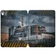 Чехол книжка, обложка для планшета Apple iPad Pro 12.9 2020-2022 (Чернобыльская станция) эпл айпад про M1 2021 M2 - изображение 2