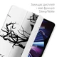 Чехол книжка, обложка для планшета Apple iPad Pro 12.9 2020-2022 (Черный лес) эпл айпад про M1 2021 M2 - изображение 5