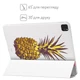 Чехол книжка, обложка для планшета Apple iPad Pro 12.9 2020-2022 (Ананасы) эпл айпад про M1 2021 M2 - изображение 6