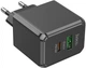 Мережевий зарядний пристрій Hoco CS14A Ocean PD20W+QC3.0 charger Black (6942007603898) - зображення 4