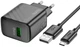 Мережевий зарядний пристрій Hoco CS21A Rich single port QC3.0 charger set Micro EU Black (6942007609890) - зображення 3
