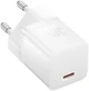 Зарядний пристрій Baseus GaN5 Fast Charger 1C 30W EU + Data Cable Type-C to Typ-C 100W Moon White (P10110902213-00) - зображення 3