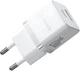 Мережевий зарядний пристрій Baseus Palm Fast Charger C+U 20W EU Moon White (P10111608213-00) - зображення 1
