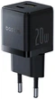 Мережевий зарядний пристрій Baseus Palm Fast Charger C+U 20W EU Cluster Black (P10111608113-00) - зображення 3