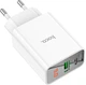 Сетевое зарядное устройство Hoco C100A PD20W+QC3.0 charger with digital display White (6931474769800) - изображение 3
