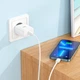 Мережевий зарядний пристрій Hoco C104A Stage single port PD20W charger White (6931474782892) - зображення 7