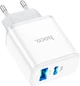 Сетевое зарядное устройство Hoco C105A Stage dual port PD20W+QC3.0 charger White (6931474782946) - изображение 5