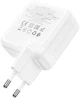 Мережевий зарядний пристрій Hoco C115A Header PD65W GaN three-port 2C1A charger White (6931474798312) - зображення 5