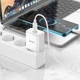 Мережевий зарядний пристрій Hoco C76A Pro Majestic single port PD30W charger White (6942007616300) - зображення 7