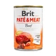 Brit Pate & Meat Beef 0.4 кг влажный корм для собак (говядина и индейка) - изображение 2