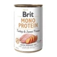Brit Mono Protein Turkey & Sweet Potato 0.4 кг влажный корм для собак (индейка и батата) - изображение 1