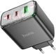 Мережевий зарядний пристрій Hoco CS44A Smart PD65W 2C1A charger EU Black (6942007620864) - зображення 3