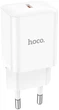 Сетевое зарядное устройство Hoco N27 Innovative single port PD20W charger White (6931474783455) - изображение 1