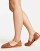 Сандалії ASOS Design Mileage Woven Leather Flat Коричневий 39 113853529 - изображение 1
