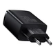 Зарядное устройство Адаптер Baseus 30W Quick Charger Быстрая зарядка QC3.0+PD3.0 2USB+Type-C Зарядка для телефона Басеус 30W EU 3A (CCXJ-E01) Black - изображение 14