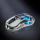 Геймерська бездротова (Bluetooth + 2,4G) миша з магнію GravaStar Mercury M1 Pro, PAW3395DM, 50G, RGB, Battle Worn Edition-Silver Mist (GRAVASTARM1PRO_SM) - зображення 1