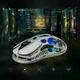 Геймерська бездротова (Bluetooth + 2,4G) миша з магнію GravaStar Mercury M1 Pro, PAW3395DM, 50G, RGB, Battle Worn Edition-Silver Mist (GRAVASTARM1PRO_SM) - зображення 7
