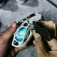 Геймерська бездротова (Bluetooth + 2,4G) миша з магнію GravaStar Mercury M1 Pro, PAW3395DM, 50G, RGB, Battle Worn Edition-Silver Mist (GRAVASTARM1PRO_SM) - зображення 9