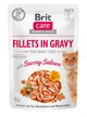 Вологий корм для котів Brit Care Cat pouch 85g (філе лосося в соусі) - изображение 1