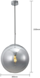 Підвісний світильник Light Prestige Palla LP-2844/1P CH - зображення 7