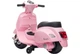 Дитячий електричний скутер SUN BABY Scooter Vespa рожевий - изображение 2