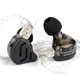 Навушники KZ ZAX Black (з мікрофоном) - Гібридні In-Ear Monitor Навушники 1DD+7BA HiFi з Потужним Басом - зображення 3