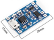 Преобразователи напряжения Micro USB Плата Заряда 1s модуль li-ion чіп 4056 18650 Lithium зарядного пристрою - изображение 2