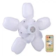 Стельова LED-лампа-вентилятор Ceiling Fan LK-65 з 5 лопатями, 50 Вт, з пультом ДК, 3 швидкості, діммований світло, цоколь E27 — для ванної, спальні, вітальні - зображення 2