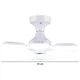 Стельова LED-лампа-вентилятор Ceiling Fan LK-65 з 5 лопатями, 50 Вт, з пультом ДК, 3 швидкості, діммований світло, цоколь E27 — для ванної, спальні, вітальні - зображення 3