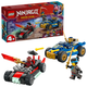Klocki konstrukcyjne LEGO Ninjago Pojedynek wyścigowy Rogue kontra Drix 111 elementów (71840) - obraz 2
