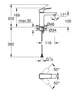 Смеситель для умывальника M-размера Grohe Cubeo 1017552430 - изображение 4