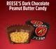 Шоколадні цукерки Reese's Peanut Butter Cups Dark Chocolate Zero Sugar 144г - зображення 3