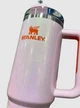 Термокружка Stanley Quencher H2.0 FlowState з ручкою та трубочкою Рожева з шиммером 887мл - зображення 3