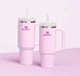 Термочашка Stanley Quencher H2.0 FlowState Cherry Blossom с ручкой и трубочкой Розовая 1183 мл - изображение 5