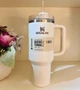 Термокружка Stanley Quencher H2.0 FlowState с ручкой и трубочкой Белая 1183 мл - изображение 6
