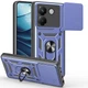 Чохол Fiji Camera Defence для Poco M7 Pro 5G бампер із захистом камери та підставкою Dark Blue - зображення 1