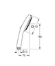 Ручной душ 3 режима струи Grohe Tempesta Cube 110 27572003 - изображение 6