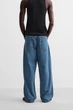 Джинси вільного крою Zara Baggy Fit 30 синій 8062/380/405 - изображение 3