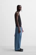 Джинси вільного крою Zara Baggy Fit 30 синій 8062/380/405 - изображение 4
