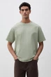 Футболка H&M Loose Fit XS світлий хакі 0608945134 - изображение 1
