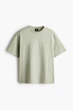 Футболка H&M Loose Fit XS світлий хакі 0608945134 - изображение 5